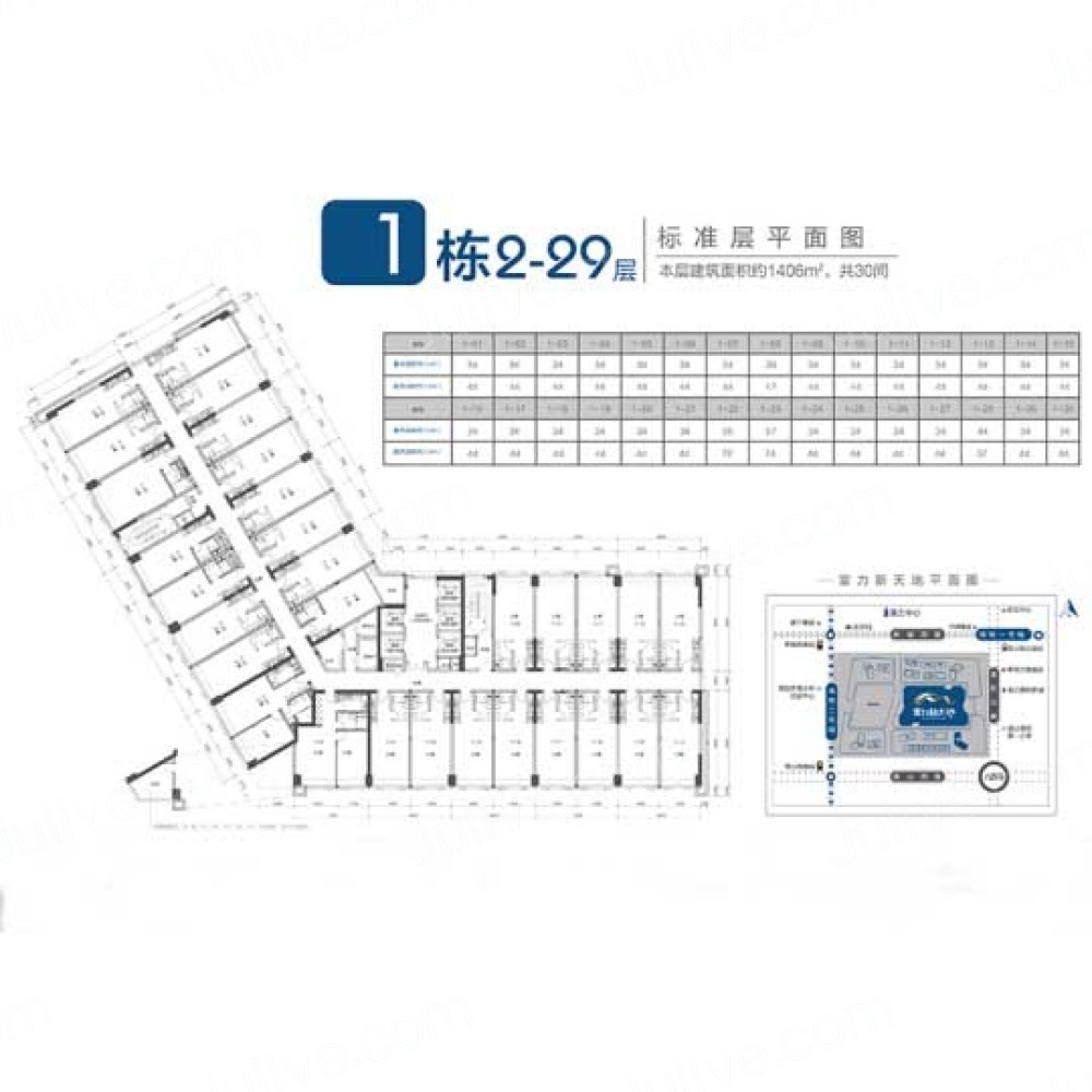 贵阳富力新天地(公寓)户型图