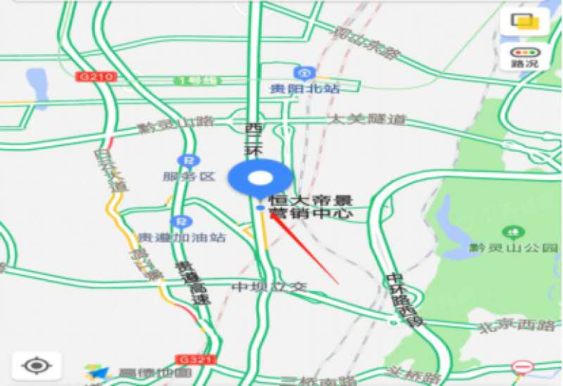 恒大帝景区位图