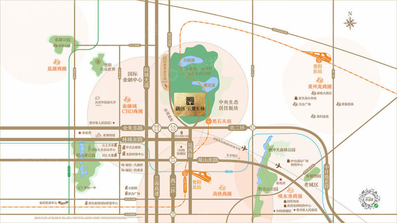 融创云麓长林区位图