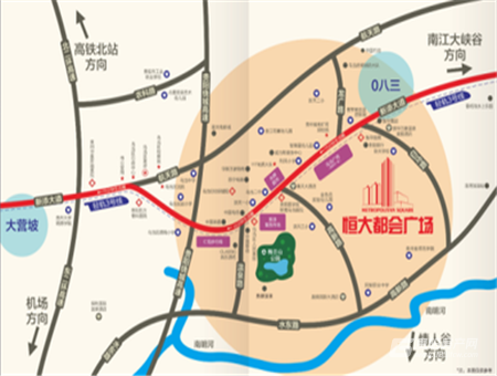 恒大都会广场区位图