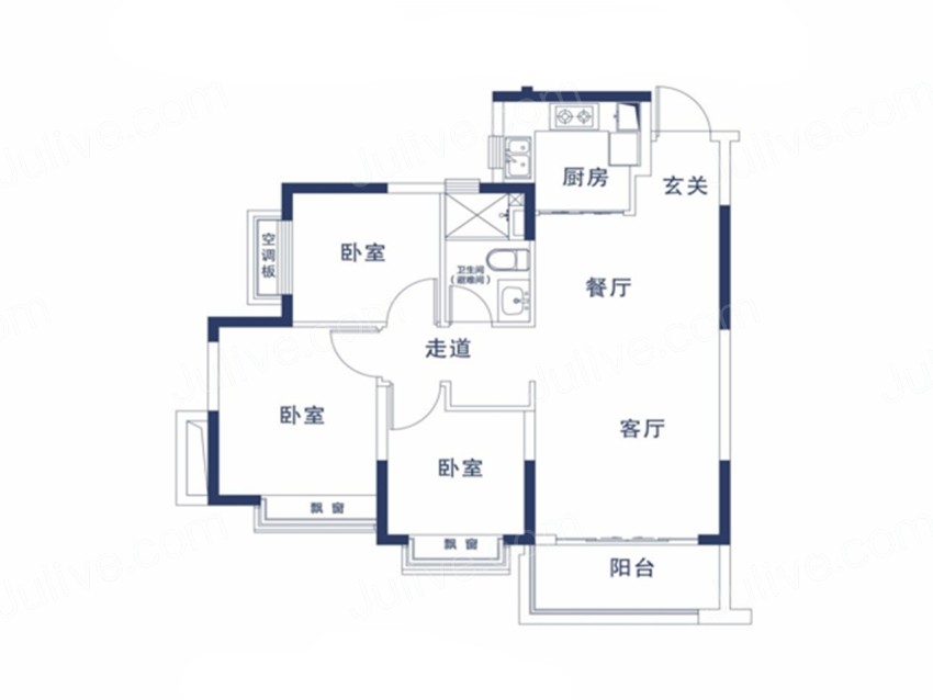 恒大都会广场户型图