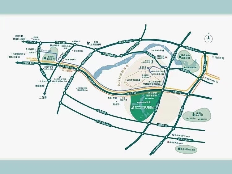 中铁悦龙南山区位图